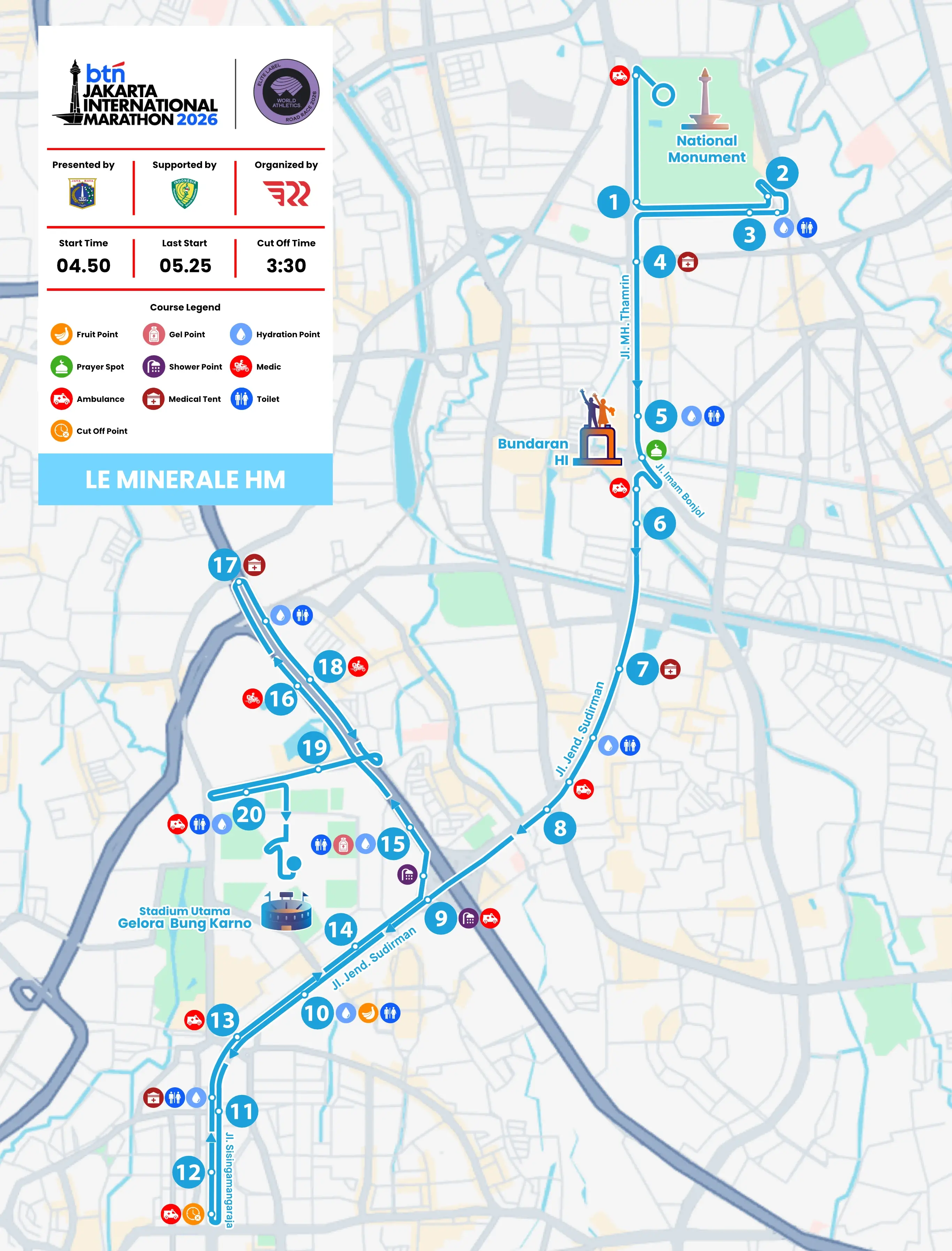 Map Half Marathon